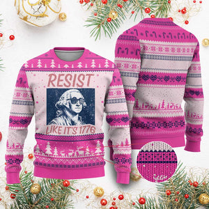 Resist Like its 1776 Ugly Christmas Sweater America 4th of July 250 Years Freedom