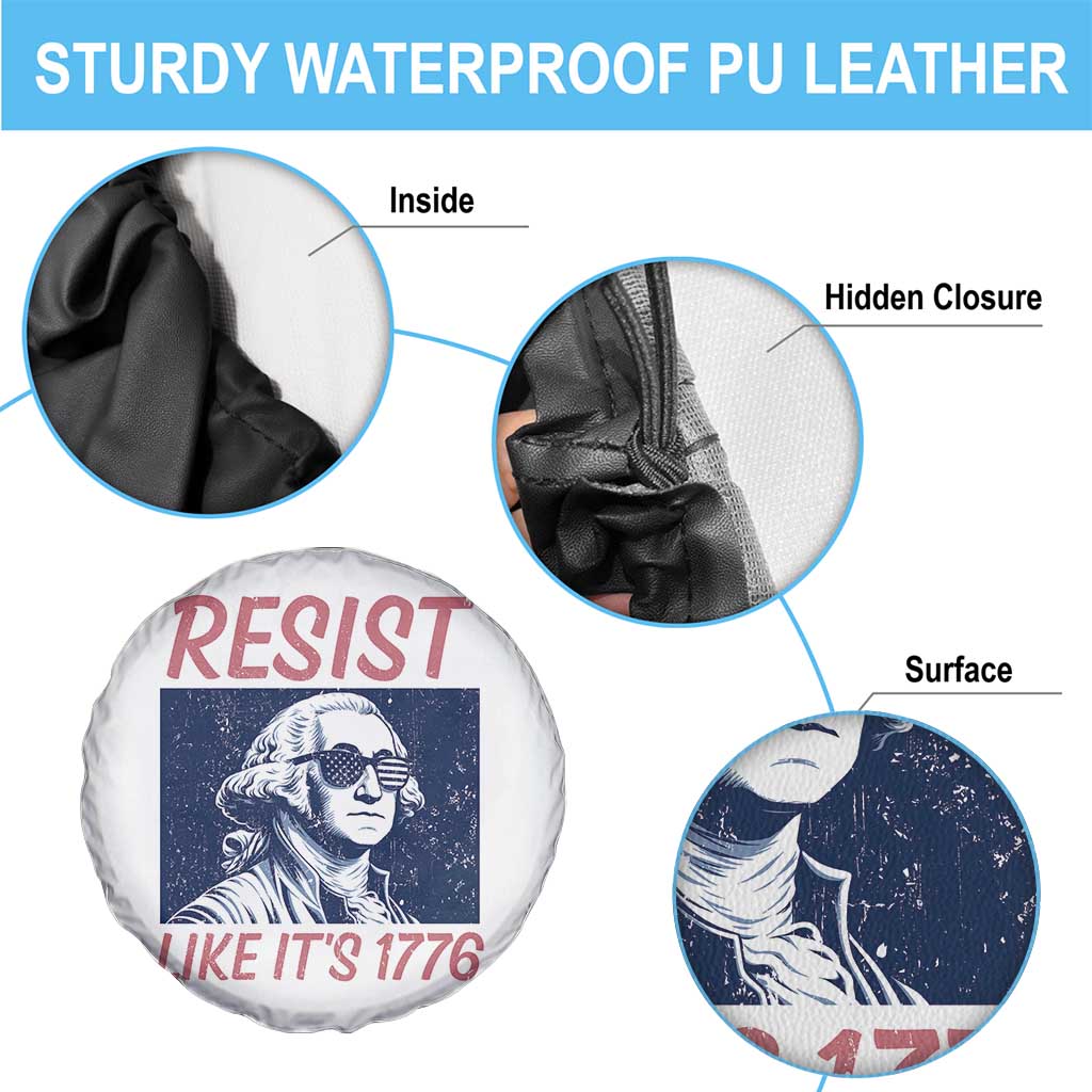 Resist Like its 1776 Spare Tire Cover America 4th of July 250 Years Freedom