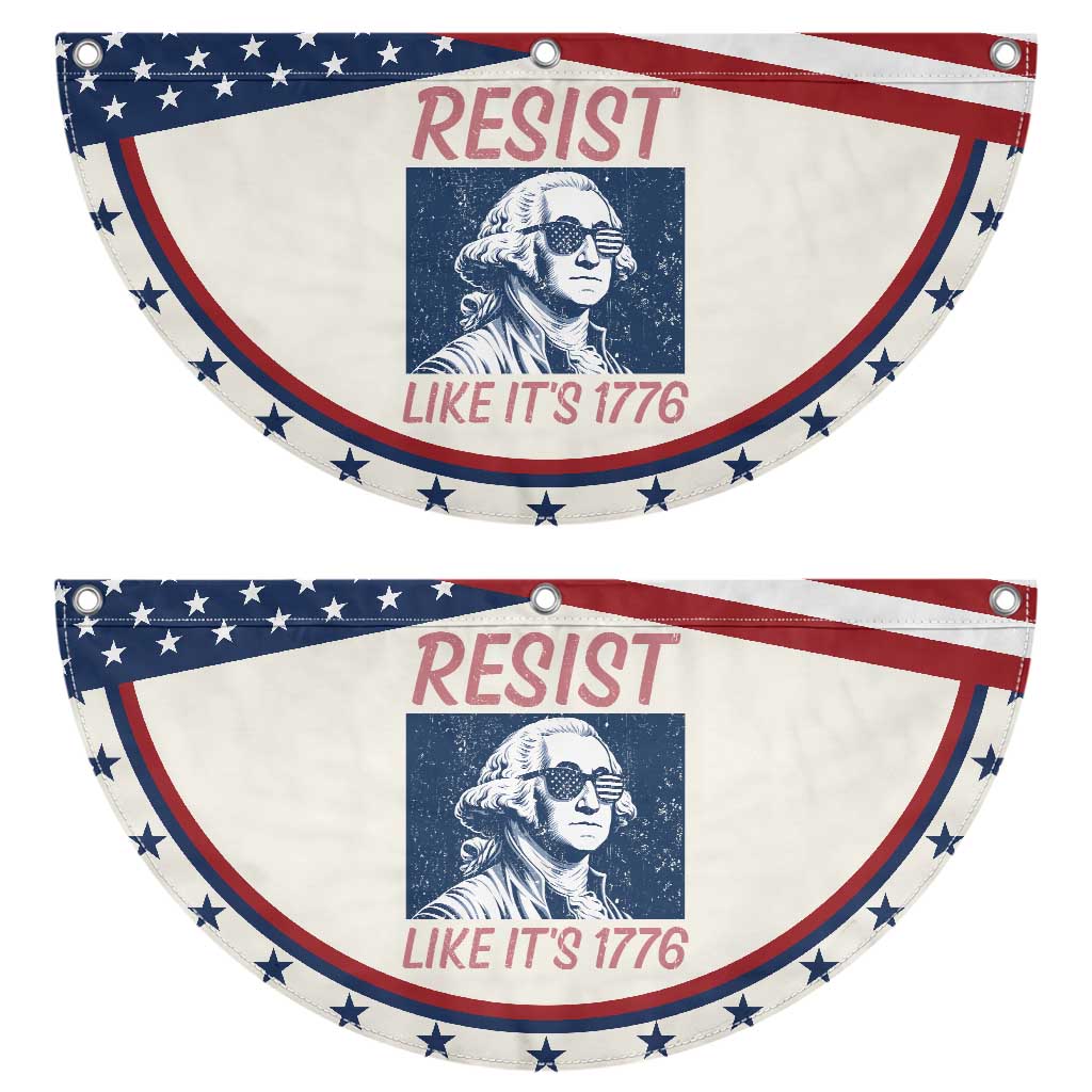 Resist Like its 1776 Patriotic Fan Flag America 4th of July 250 Years Freedom