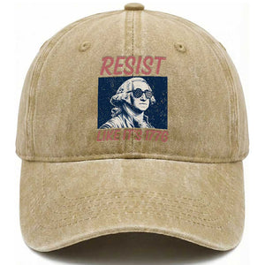 Resist Like its 1776 Washed Cotton Baseball Cap America 4th of July 250 Years Freedom
