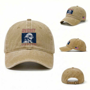 Resist Like its 1776 Washed Cotton Baseball Cap America 4th of July 250 Years Freedom