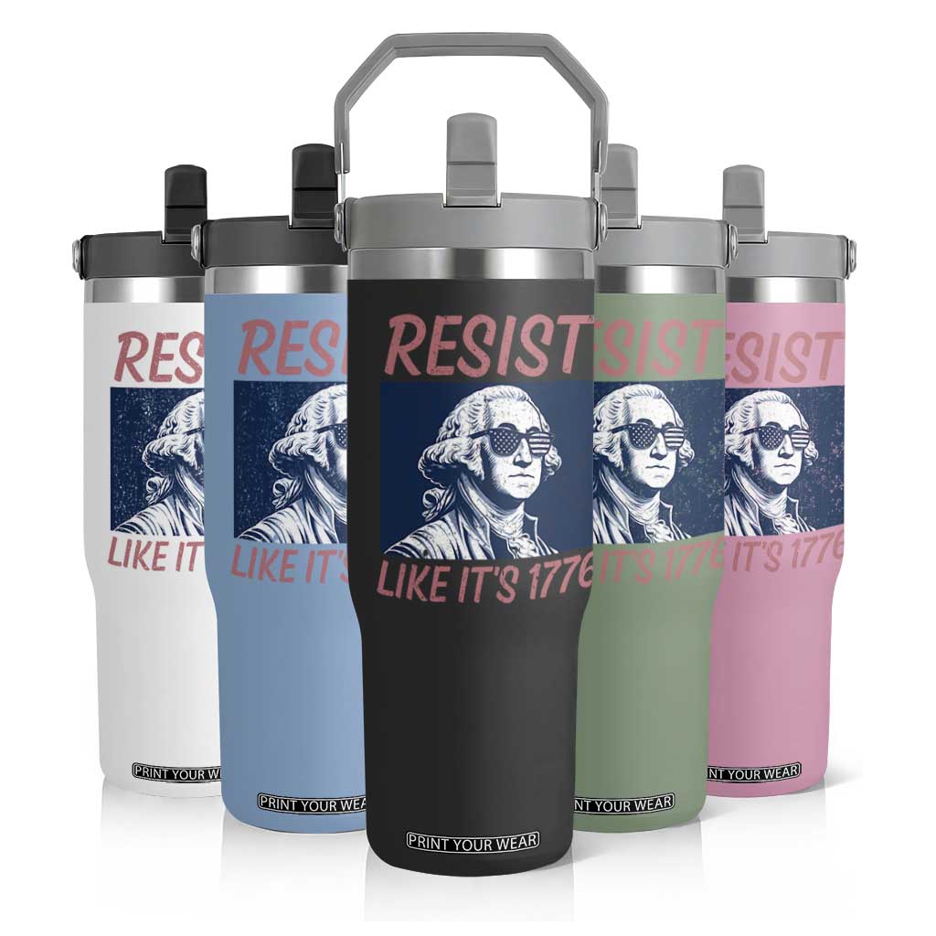 Resist Like its 1776 Flip Straw Tumbler America 4th of July 250 Years Freedom