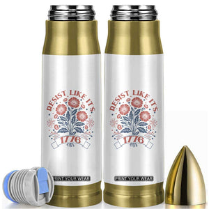Resist Like its 1776 Bullet Tumbler Vintage Boho Floral Subtle 250th Anniversary