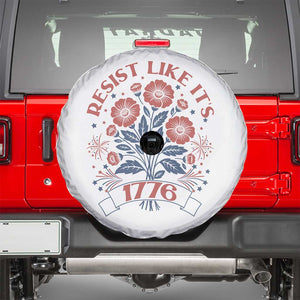 Resist Like its 1776 Spare Tire Cover Vintage Boho Floral Subtle 250th Anniversary