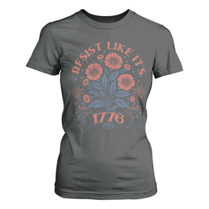 Resist Like its 1776 T Shirt For Women Vintage Boho Floral Subtle 250th Anniversary