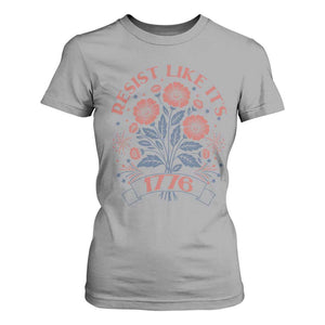 Resist Like its 1776 T Shirt For Women Vintage Boho Floral Subtle 250th Anniversary