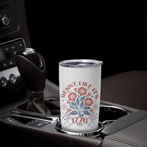 Resist Like its 1776 Tumbler Cup Vintage Boho Floral Subtle 250th Anniversary