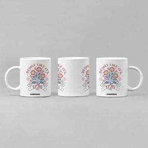 Resist Like its 1776 Coffee Mug Vintage Boho Floral Subtle 250th Anniversary