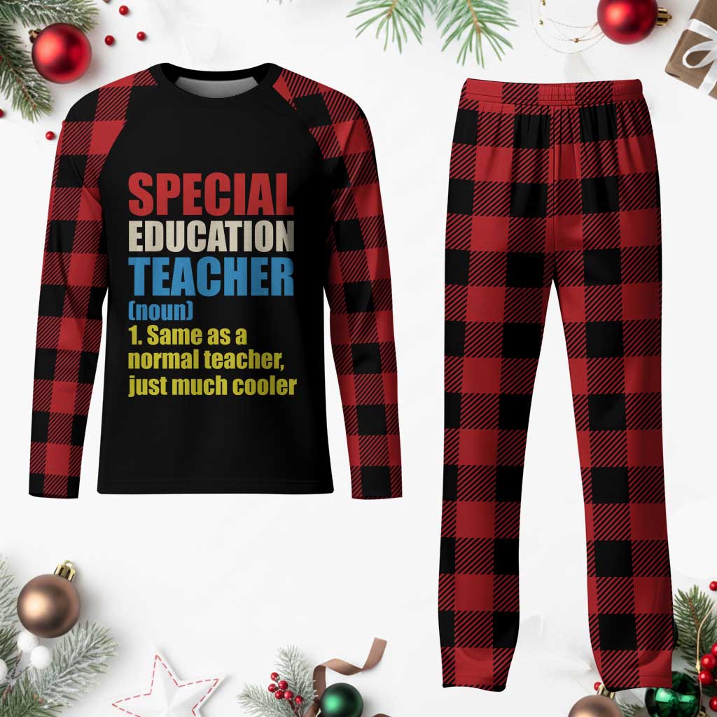 Special Education Teacher Definition Plaid Pajama Set Funny Back to School TS14 Buffalo Plaid Print Your Wear