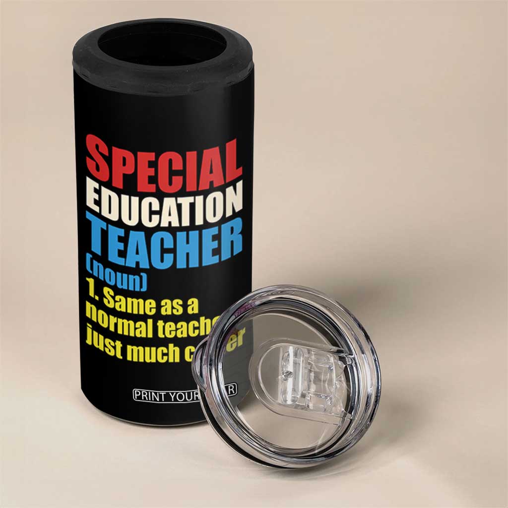 Special Education Teacher Definition 4 in 1 Can Cooler Tumbler Funny Back to School TS14 Print Your Wear