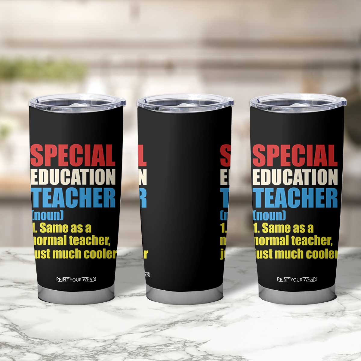 Special Education Teacher Definition Tumbler Cup Funny Back to School TS14 Print Your Wear