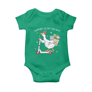 Special Education SPED Teacher Goose Scooter Baby Onesie Support Is On The Way TS14 Irish Green Print Your Wear