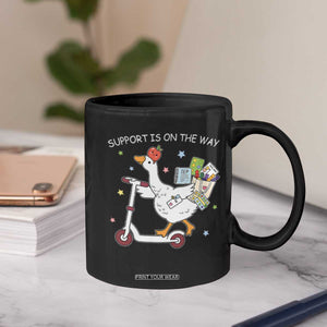 Special Education SPED Teacher Goose Scooter Coffee Mug Support Is On The Way TS14 Print Your Wear