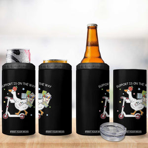 Special Education SPED Teacher Goose Scooter 4 in 1 Can Cooler Tumbler Support Is On The Way TS14 Print Your Wear