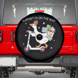 Special Education SPED Teacher Goose Scooter Spare Tire Cover Support Is On The Way TS14 Black Print Your Wear