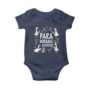 Silly Goose Para Normal Activities Baby Onesie Funny SPED Teachers Aide Para Normal Activities TS14 Navy Print Your Wear