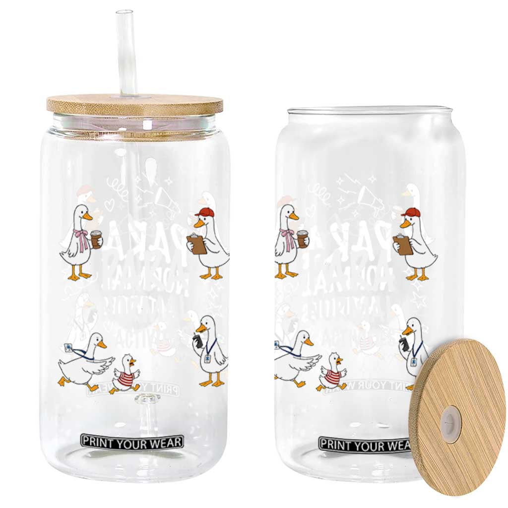 Silly Goose Para Normal Activities Glass Can Funny SPED Teachers Aide Para Normal Activities TS14 Print Your Wear