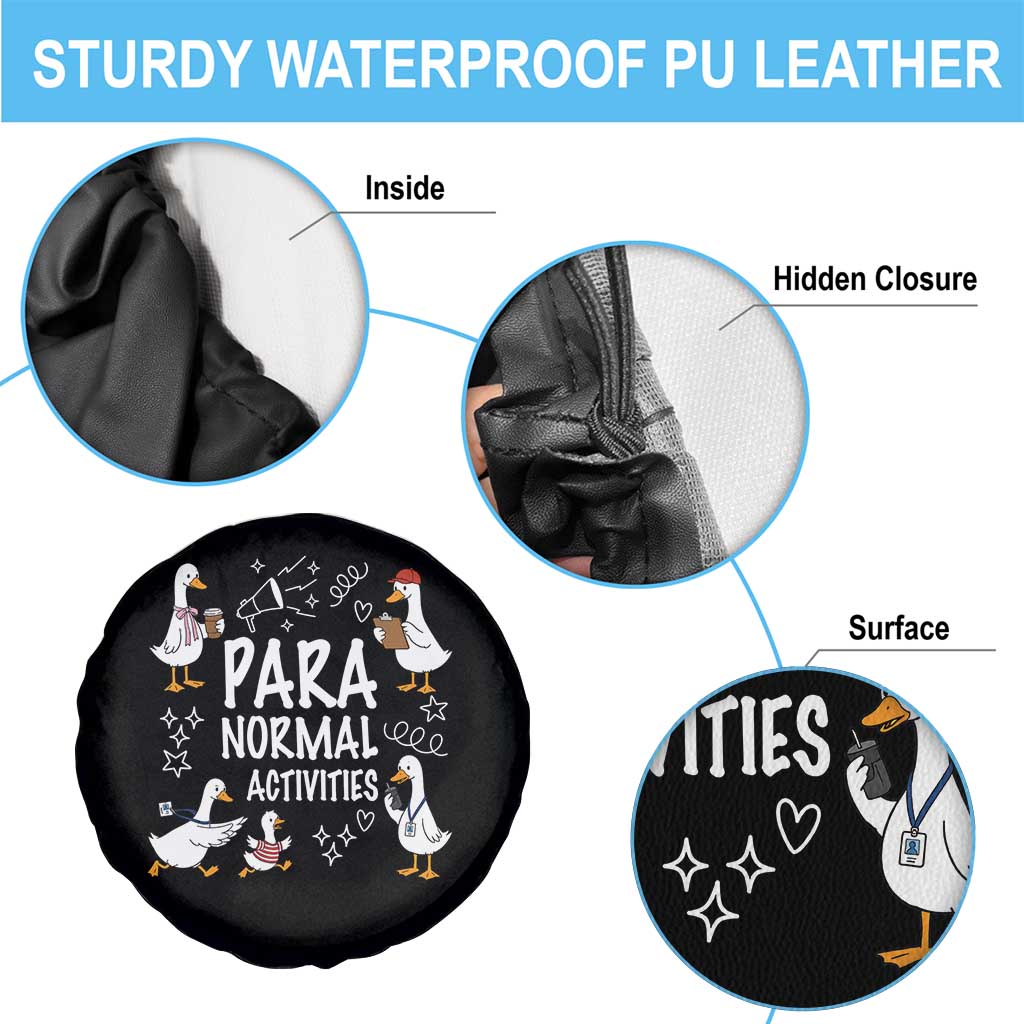 Silly Goose Para Normal Activities Spare Tire Cover Funny SPED Teachers Aide Para Normal Activities TS14 Print Your Wear