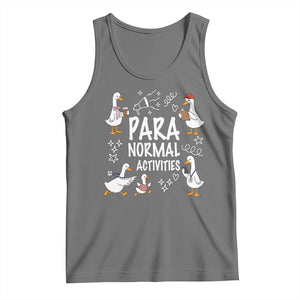 Silly Goose Para Normal Activities Tank Top Funny SPED Teachers Aide Para Normal Activities TS14 Black Heather Print Your Wear
