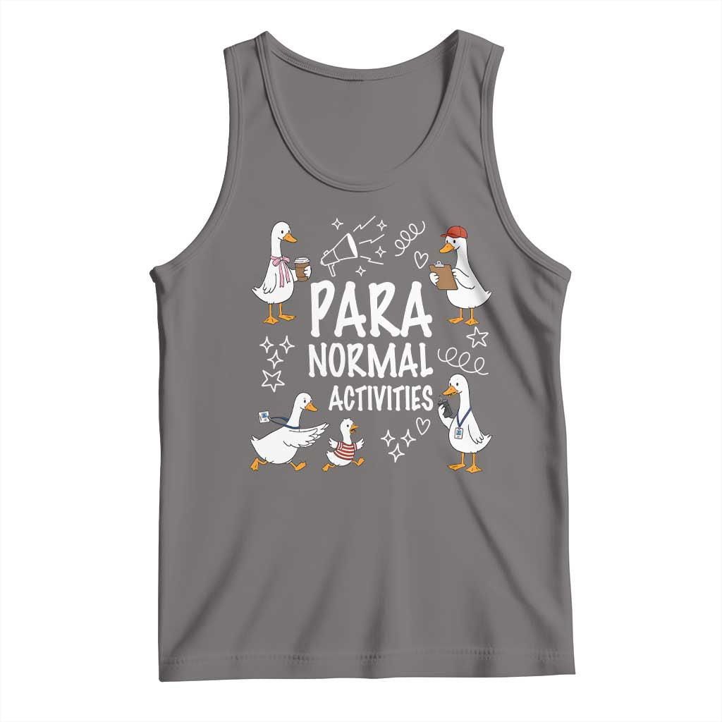 Silly Goose Para Normal Activities Tank Top Funny SPED Teachers Aide Para Normal Activities TS14 Deep Heather Print Your Wear