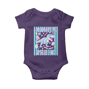 Funny Dinosaur First Day of School Pre-k Kindergarten Baby Onesie I'm Ready To Pre K