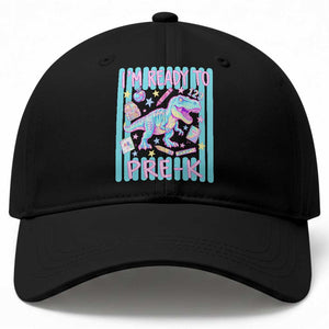 Funny Dinosaur First Day of School Pre-k Kindergarten Baseball Cap I'm Ready To Pre K