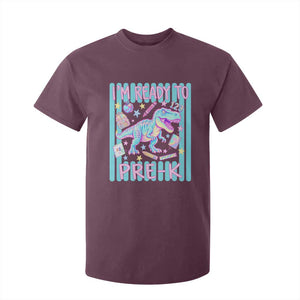 Funny Dinosaur First Day of School Pre-k Kindergarten T Shirt For Kid I'm Ready To Pre K