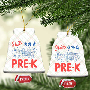 First Day of Pre-K Boys Girls Toddler Preschool Patriotic US Ceramic Ornament TS14 Print Your Wear
