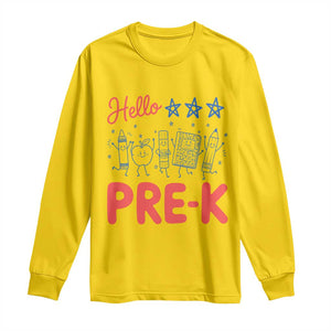 First Day of Pre-K Boys Girls Toddler Preschool Patriotic US Long Sleeve Shirt TS14 Daisy Print Your Wear