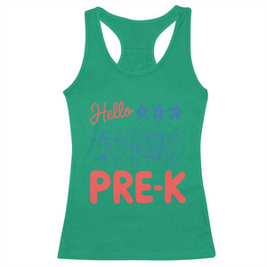 First Day of Pre-K Boys Girls Toddler Preschool Patriotic US Racerback Tank Top TS14 Irish Green Print Your Wear