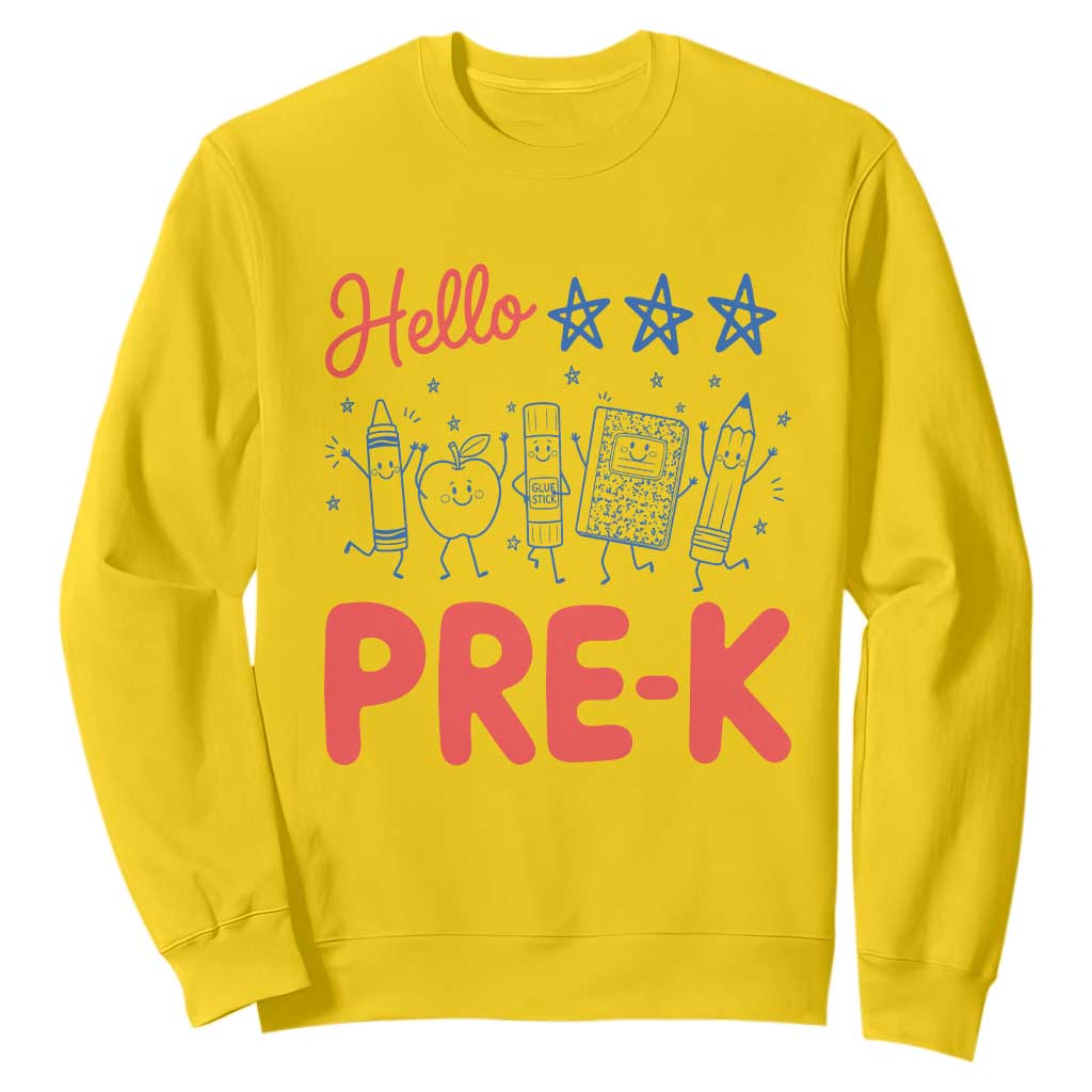 First Day of Pre-K Boys Girls Toddler Preschool Patriotic US Sweatshirt TS14 Daisy Print Your Wear