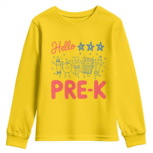 First Day of Pre-K Boys Girls Toddler Preschool Patriotic US Youth Sweatshirt TS14 Daisy Print Your Wear