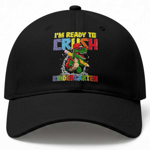 I'm Ready to Crush Pre-K Back to School T-Rex Dinosaur Baseball Cap
