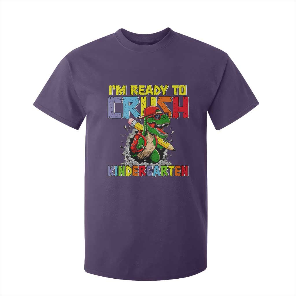 I'm Ready to Crush Pre-K Back to School T-Rex Dinosaur T Shirt For Kid