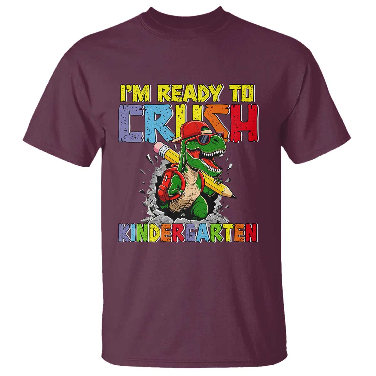 I'm Ready to Crush Pre-K Back to School T-Rex Dinosaur T Shirt