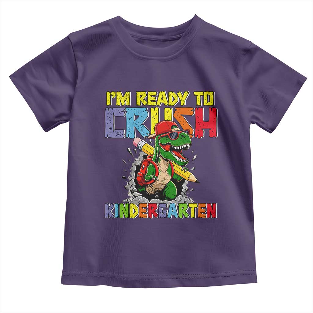 I'm Ready to Crush Pre-K Back to School T-Rex Dinosaur Toddler T Shirt