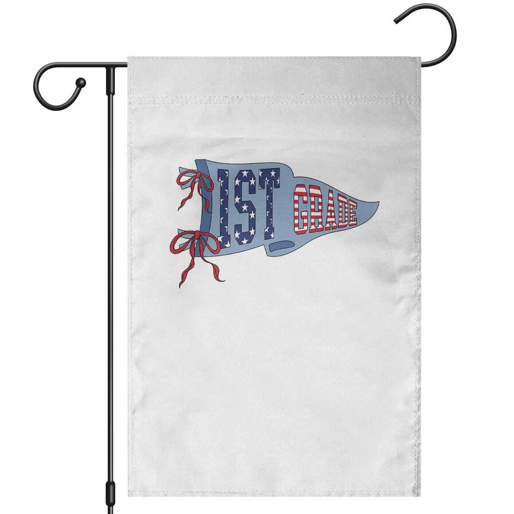 1st Grade Teacher Pennant US Flag Back to School Garden Flag TS14 White Print Your Wear