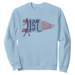 1st Grade Teacher Pennant US Flag Back to School Sweatshirt