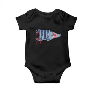 Pre-K Teacher Pennant US Flag Back to School Baby Onesie TS14 Black Print Your Wear