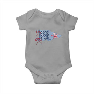 Pre-K Teacher Pennant US Flag Back to School Baby Onesie TS14 Sport Gray Print Your Wear