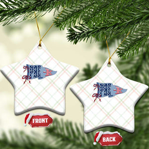 Pre-K Teacher Pennant US Flag Back to School Ceramic Ornament TS14 Print Your Wear