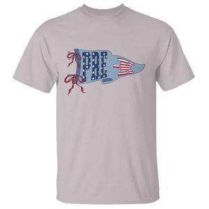 Pre-K Teacher Pennant US Flag Back to School T Shirt TS14 Ice Gray Print Your Wear