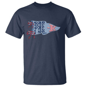 Pre-K Teacher Pennant US Flag Back to School T Shirt TS14 Navy Print Your Wear