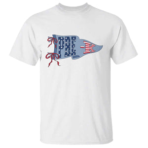 Pre-K Teacher Pennant US Flag Back to School T Shirt TS14 White Print Your Wear