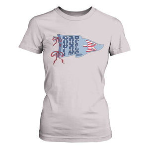 Pre-K Teacher Pennant US Flag Back to School T Shirt For Women TS14 Ice Gray Print Your Wear