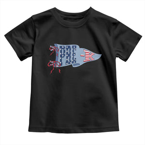 Pre-K Teacher Pennant US Flag Back to School Toddler T Shirt TS14 Black Print Your Wear