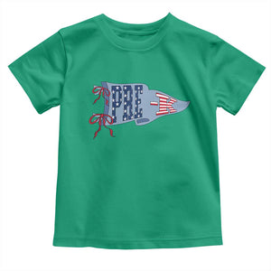 Pre-K Teacher Pennant US Flag Back to School Toddler T Shirt TS14 Irish Green Print Your Wear
