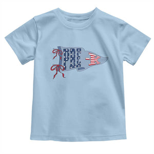 Pre-K Teacher Pennant US Flag Back to School Toddler T Shirt TS14 Light Blue Print Your Wear