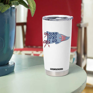 Pre-K Teacher Pennant US Flag Back to School Tumbler Cup TS14 Print Your Wear