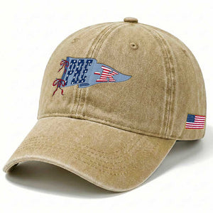 Pre-K Teacher Pennant US Flag Back to School Washed Cotton Baseball Cap TS14 Print Your Wear